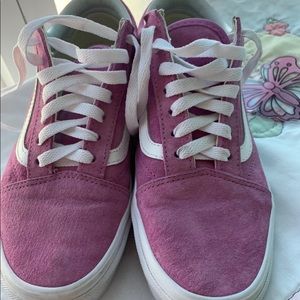violet old skool vans